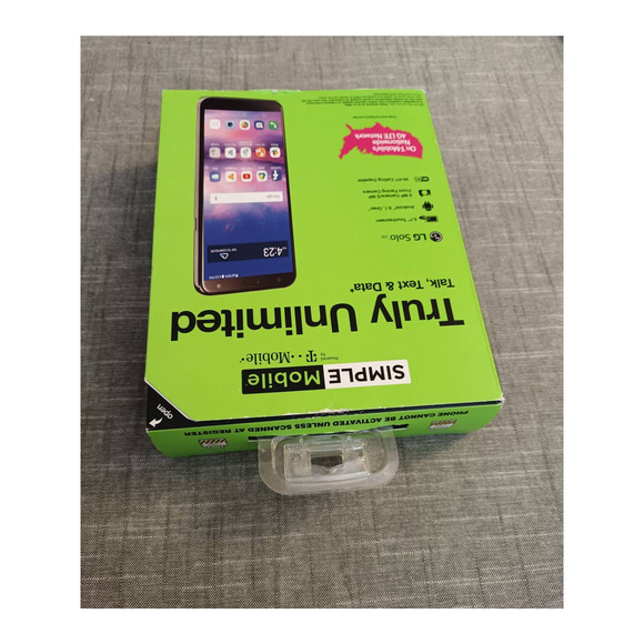 New SIMPLE MOBILE Prepaid LG Solo 5.7'' 16BG Android Smartphone Gray - Picture 6 of 8